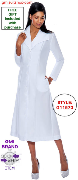 white usher dresses GMI Dress G11674 Women's (Sizes 30W-36W) / 32w White / 32W / ADD HAT +$20.00 Tally Taylor Usher Dress 4813-White