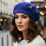 Rhinestone Decorative Beret