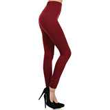 Fleece Lined Leggings (Burgundy)