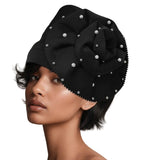 Pearl Rhinestone Turban