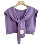 Tie Vest Shoulder Wrap