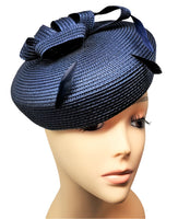 Straw Feather Beret