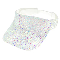 Full Rhinestone Visor Hat