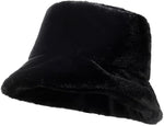 Faux Fur Brim Bucket Hat