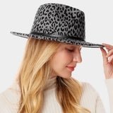 Faux Leather Panama Hat