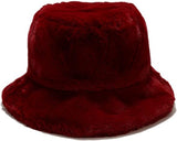 Faux Fur Brim Bucket Hat