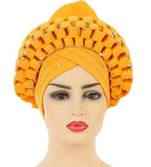 Sequined Braid Turban