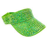 Full Rhinestone Visor Hat