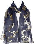 Jesus Musical Notes Scarf