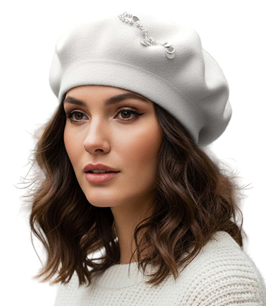 Rhinestone Decorative Beret