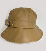 Faux Leather Bucket Hat