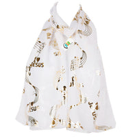 Jesus Musical Notes Scarf