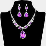 Rhinestone Collar Necklace Set