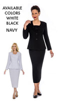 Giovanna Church Suit (Navy)