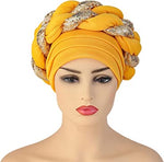 Sequined Braid Turban