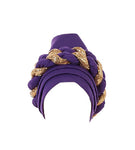 Sequined Braid Turban