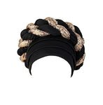 Sequined Braid Turban