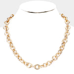 Open Metal Link Necklace
