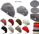 Knit Beret with Pearl