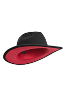 Red Bottom Wide Brim Fedora